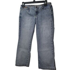 L.E.I. Straight Leg Jeans Denim Vintage Everyday Pants Womens‎ Blue Size 8